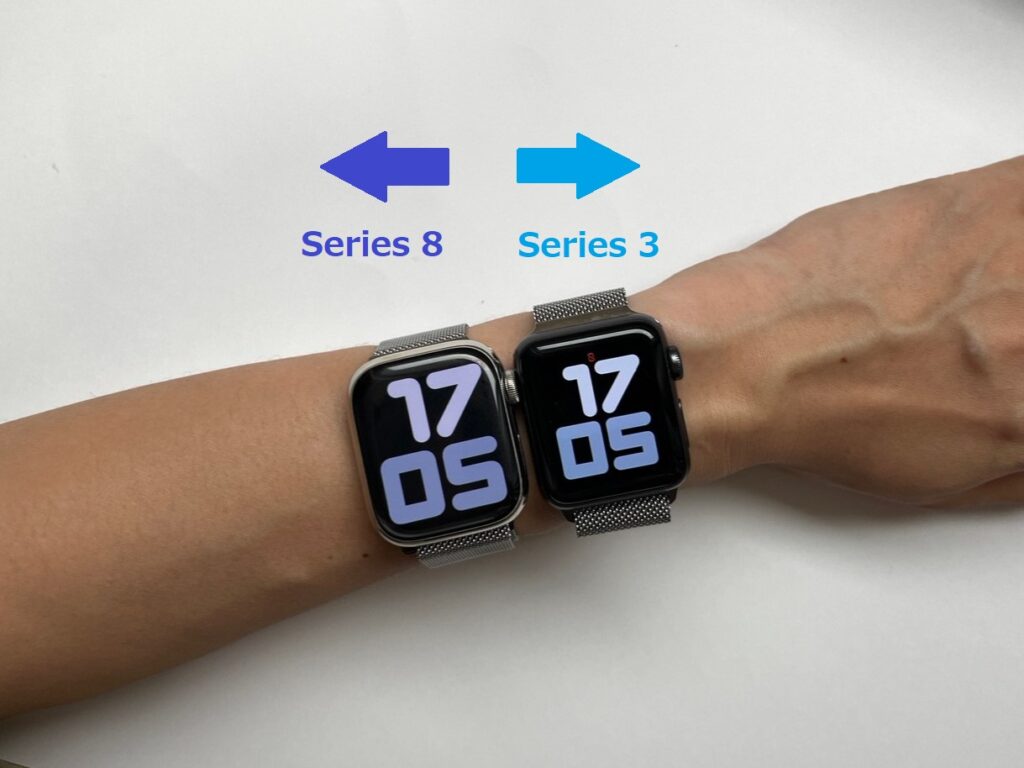 series8とseries3