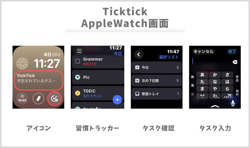 AppleWatch画面